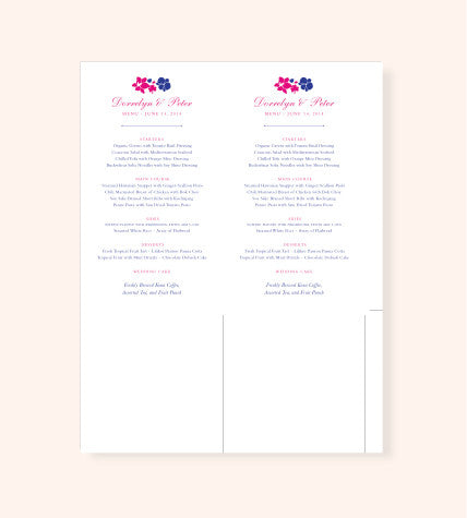 Printable Menu File in any Style